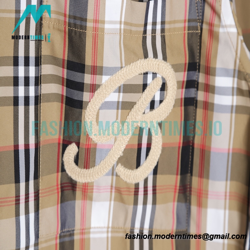 Burberry - New Pocket Embroidered Striped Long-sleeved Shirt T-shirt
